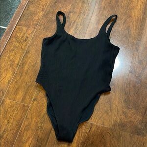 HOLLISTER Black Ribbed Swimsuit